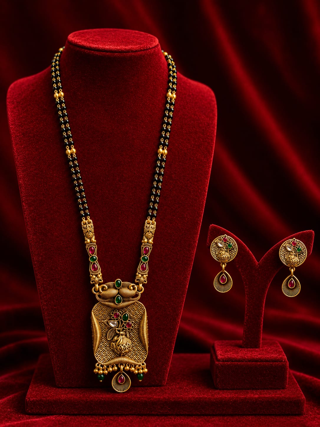 Microgold polished heritage mangalsutra