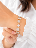 Beautiful anti tarnish crystal bracelet