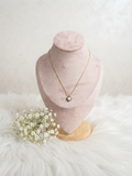 Beautiful anti tarnish white heart necklace