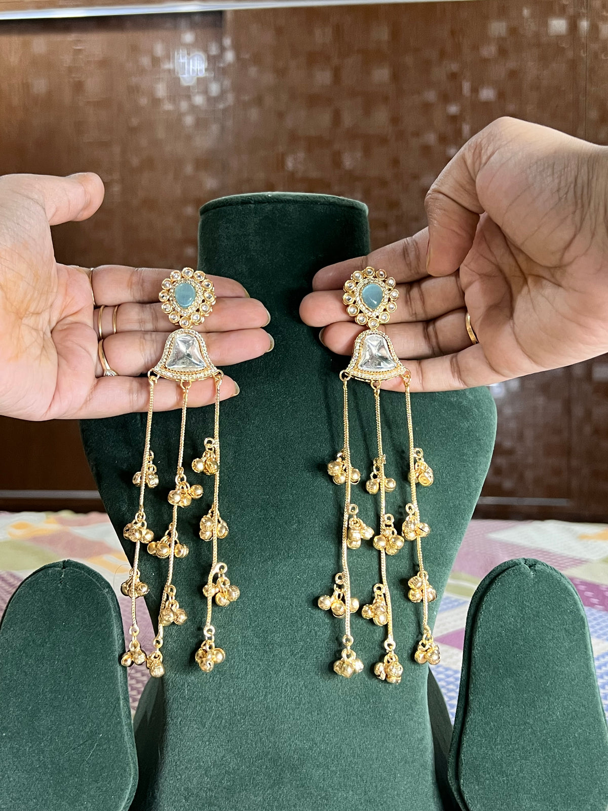 Brass kashmiri jhumka