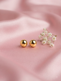 Anti tarnish ball studd earrings
