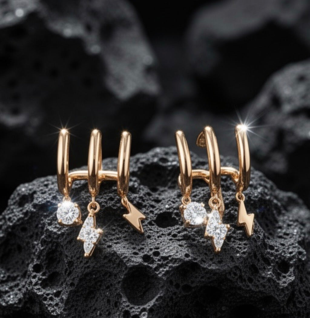 Anti tarnish studd ear tops