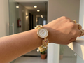 pearl kashmiri golden watch